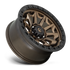 Fuel Off-Road Covert Matte Bronze w/ Black Bead Ring wheel - view 2