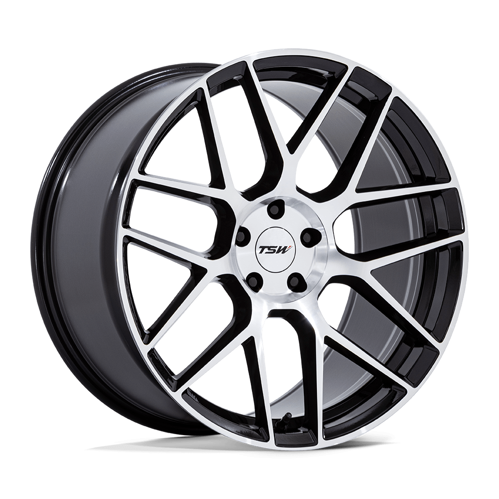 TSW Lasarthe Gloss Black Machined wheel