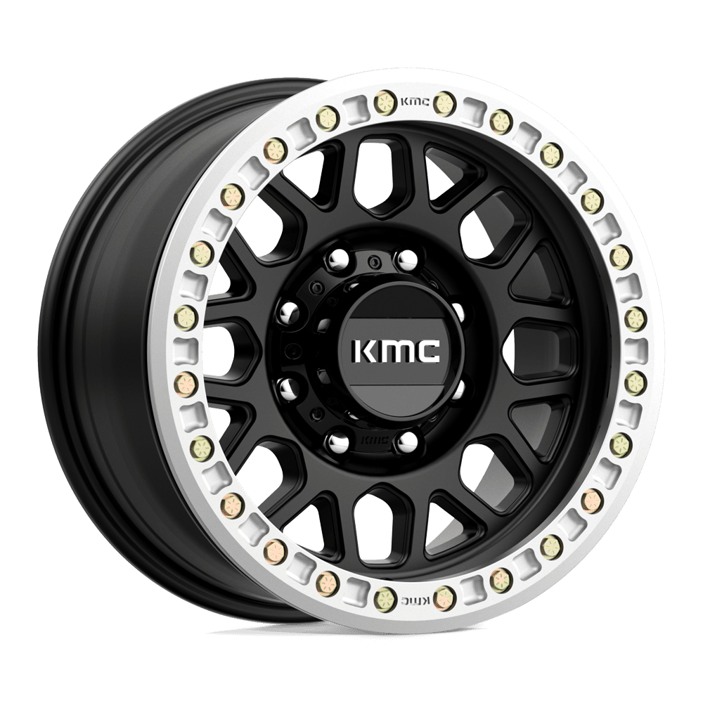 KMC KM234 Grenade Desert Beadlock Satin Black wheel