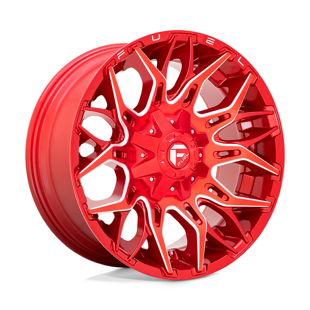Fuel Off-Road Twitch Candy Red Milled wheel