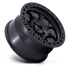 KMC KM550 Riot SBL Satin Black wheel - view 2