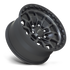 KMC KM718 Summit Satin Black w/ Gray Tint wheel - view 2