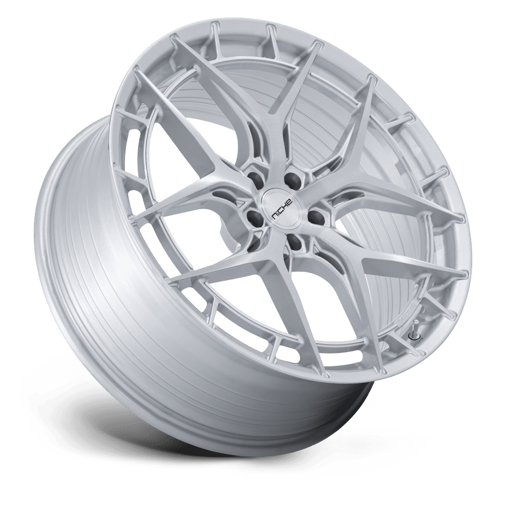 Niche Riviera Gloss Silver w/ Brushed Face wheel - view 2