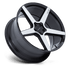 Niche Modena Gloss Black w/ Machined Face wheel - view 2