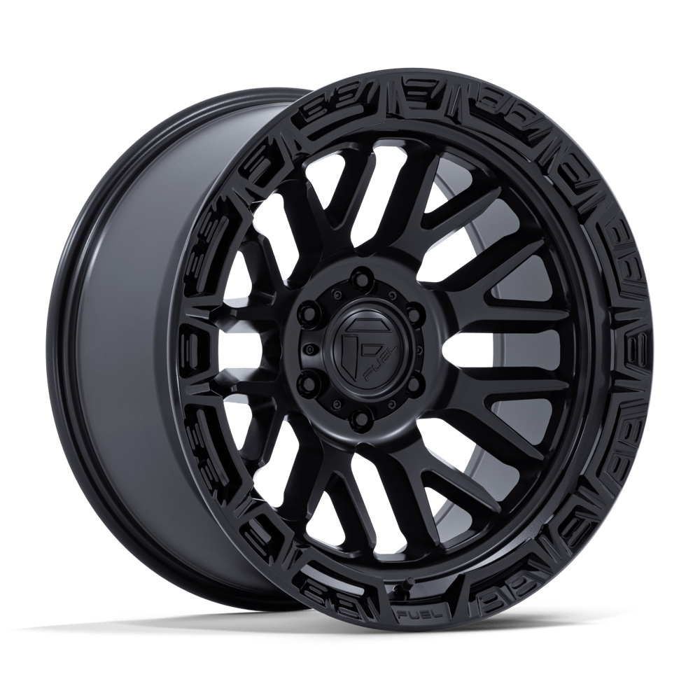 Fuel Off-Road Rail Matte Black w/ Gloss Black Lip wheel