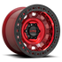 KMC KM236 Tank Beadlock Candy Red wheel