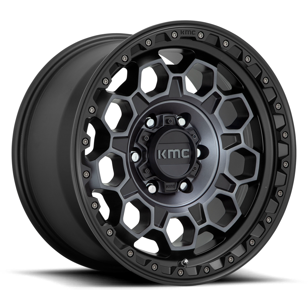 KMC KM545 Trek Satin Black w/ Gray Tint wheel