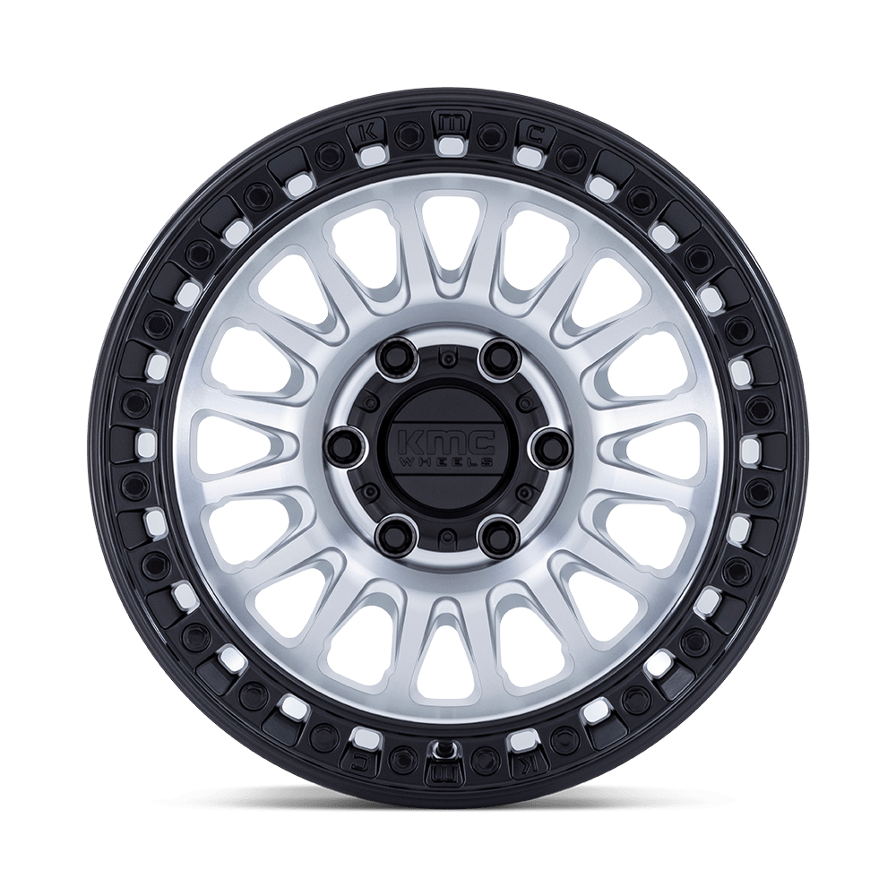 KMC KM552 IMS Machined w/ Matte Black Lip wheel - view 3