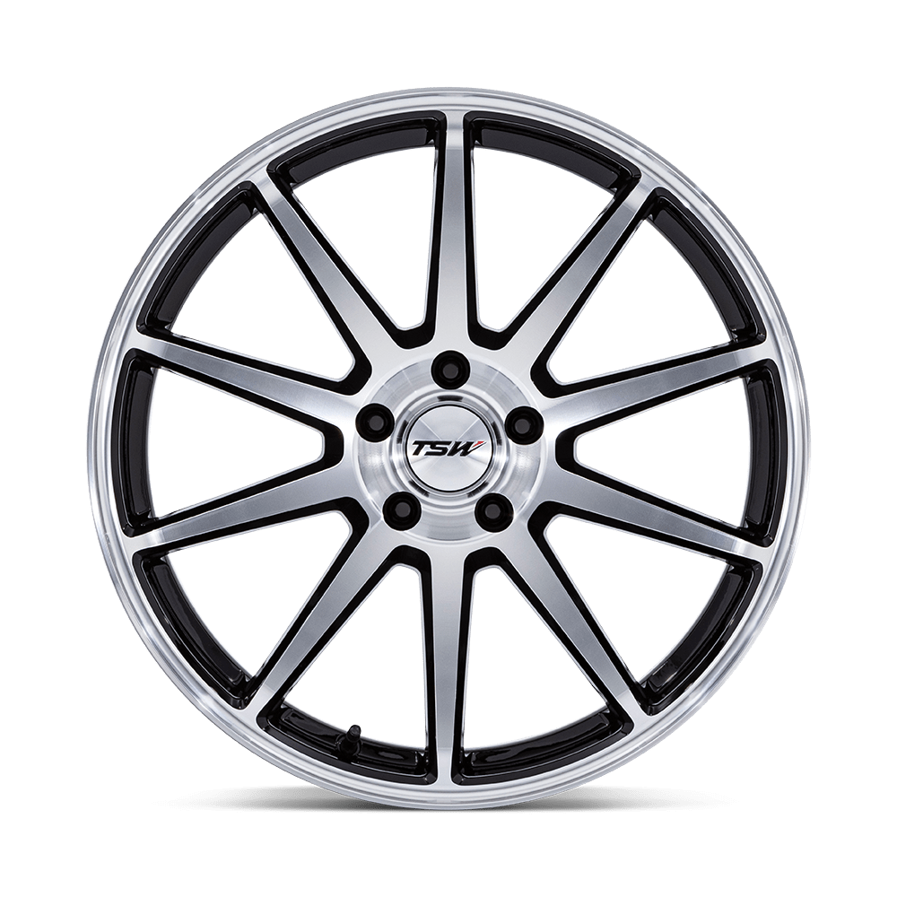 TSW Canard Gloss Black w/ Machined Face wheel - view 3