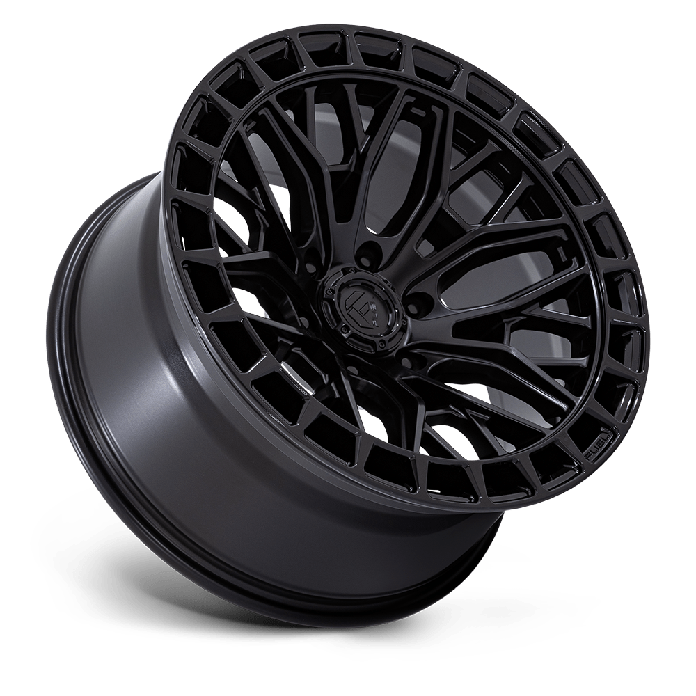 Fuel Off-Road Sigma Blackout w/ Gloss Black Lip wheel - view 2
