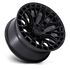 Fuel Off-Road Sigma Blackout w/ Gloss Black Lip wheel - view 2