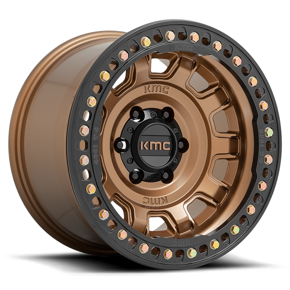 KMC KM236 Tank Beadlock Matte Bronze wheel