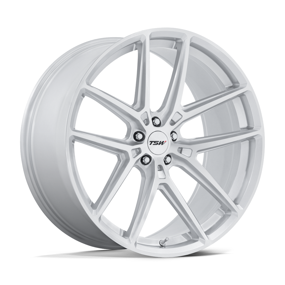 TSW Imola Gloss Silver w/ Machined Face wheel