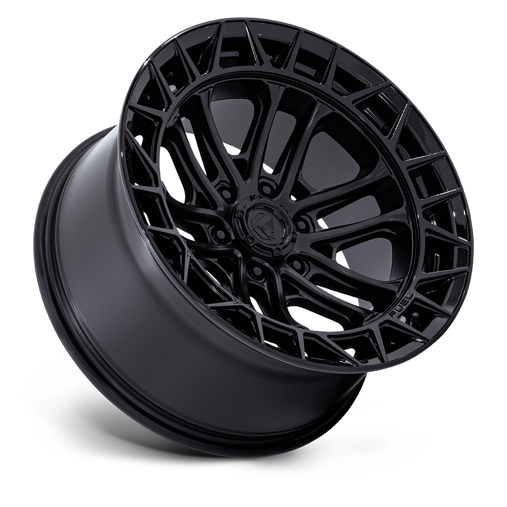 Fuel Off-Road Celsius Matte Black w/ Gloss Black Lip wheel - view 2