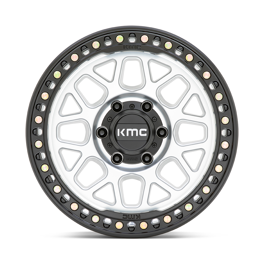 KMC KM549 GRS Machined w/ Satin Black Lip wheel - view 3
