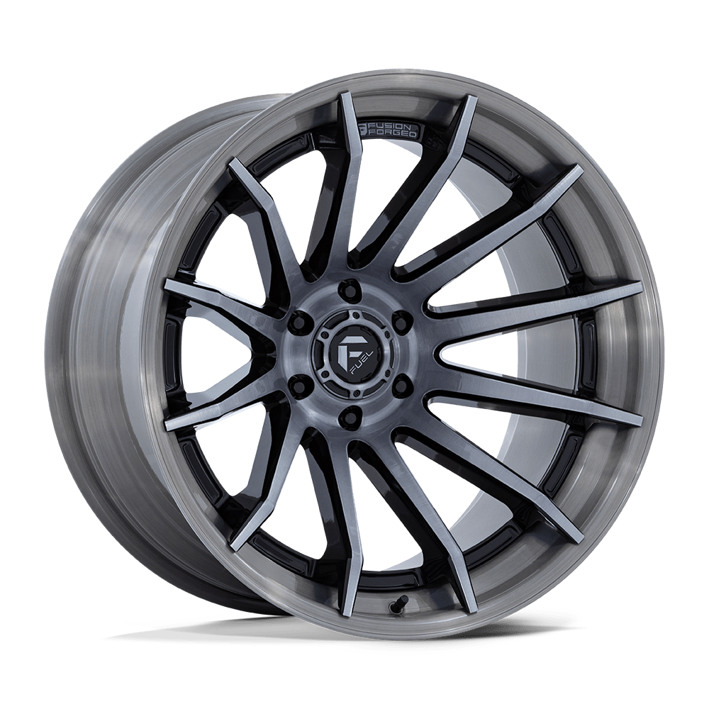 Fuel Off-Road Burn Gloss Black Brushed Dark Tint wheel