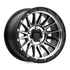 KMC KM542 Impact Satin Black Machined wheel