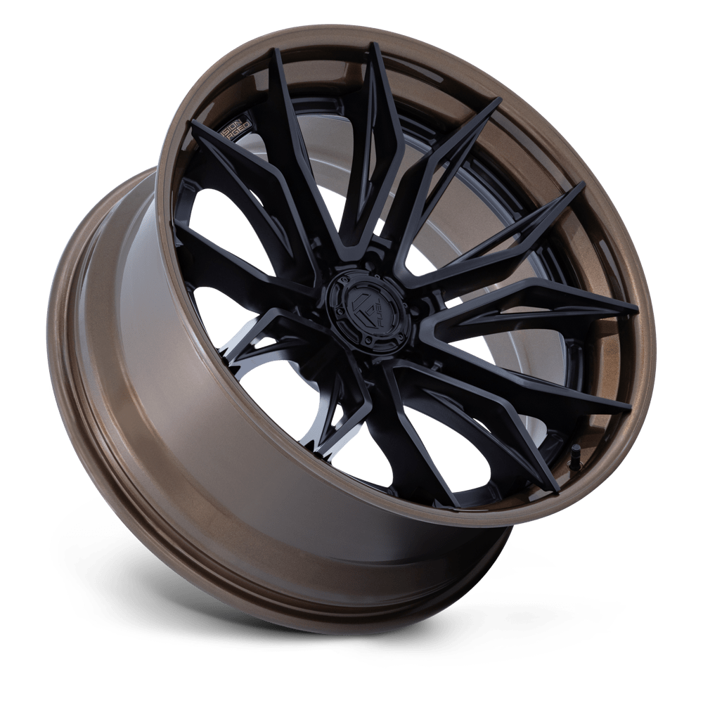Fuel Off-Road Mutiny Matte Black w/ Gloss Bronze Lip wheel - view 2