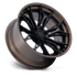Fuel Off-Road Mutiny Matte Black w/ Gloss Bronze Lip wheel - view 2