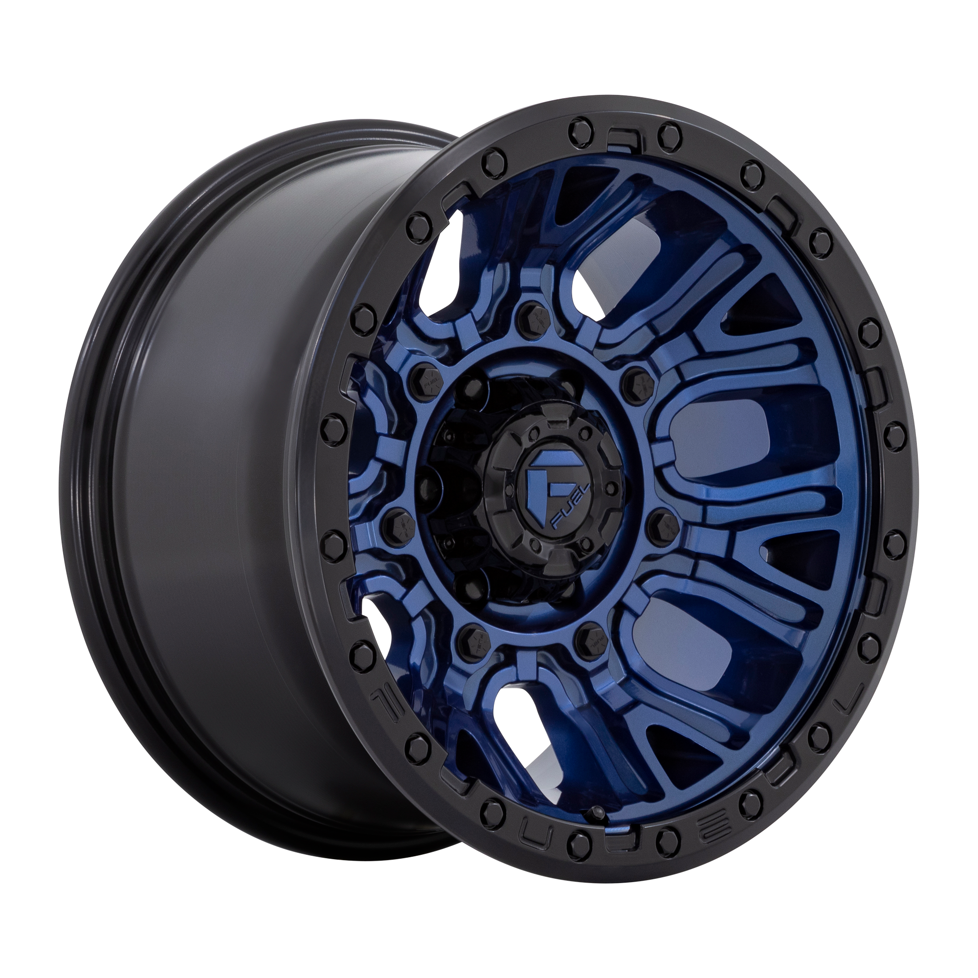 Fuel Off-Road Traction Dark Blue w/ Black Ring wheel