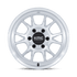 KMC KM729 Range Gloss Silver w/ Machined Face wheel - view 3