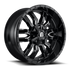 Fuel Off-Road Sledge Gloss Black Milled wheel