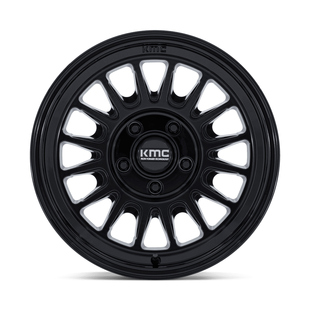 KMC KM733 Impact FFT Gloss Black wheel - view 3