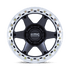 KMC KM238 VI Beadlock Satin Black w/ Machined Ring wheel - view 3