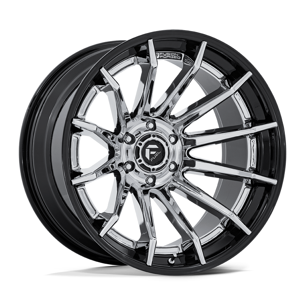 Fuel Off-Road Burn Chrome w/ Gloss Black Lip wheel