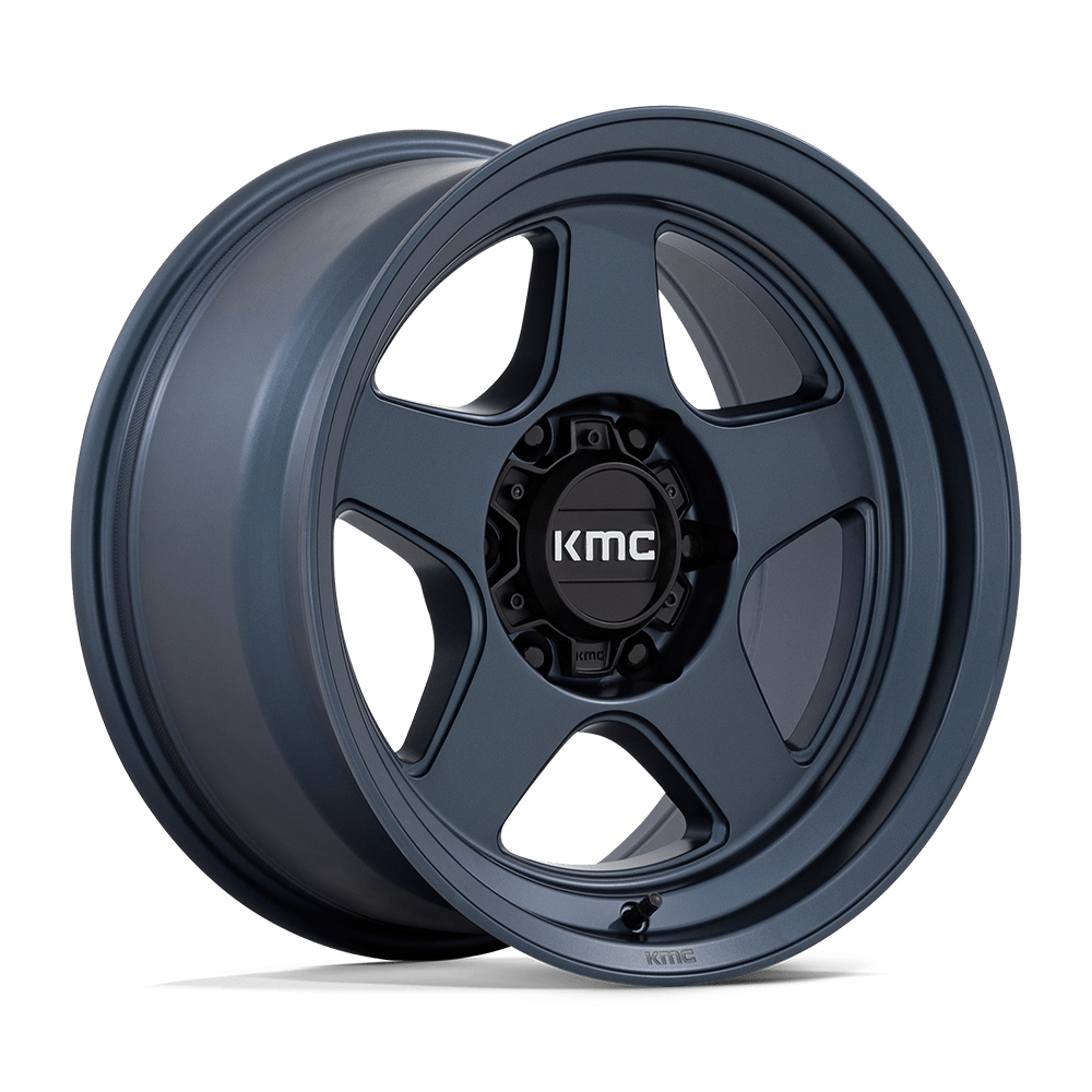 KMC KM728 Lobo Metallic Blue wheel