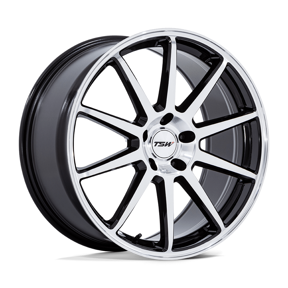 TSW Canard Gloss Black w/ Machined Face wheel
