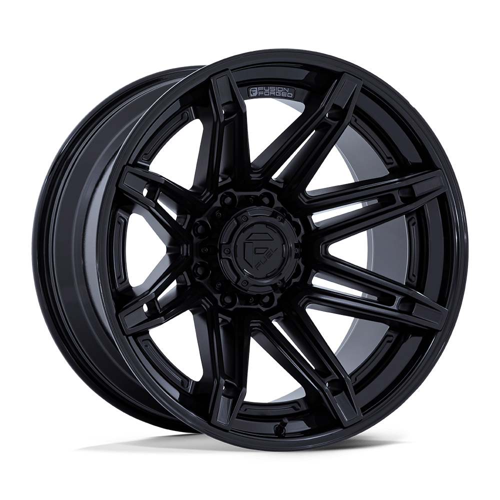Fuel Off-Road Brawl Matte Black w/ Gloss Black Lip wheel
