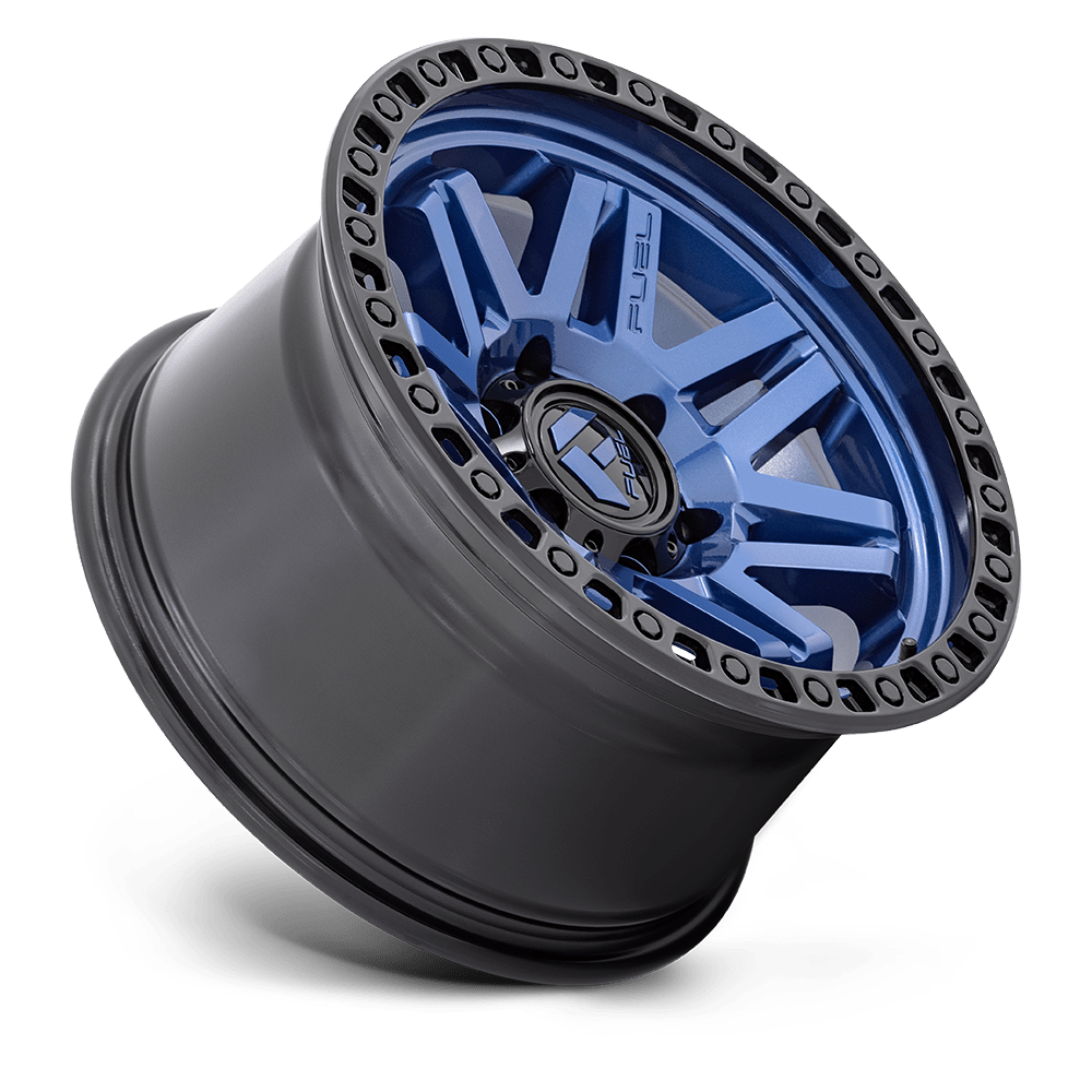 Fuel Off-Road Syndicate Dark Blue w/ Black Ring wheel - view 2