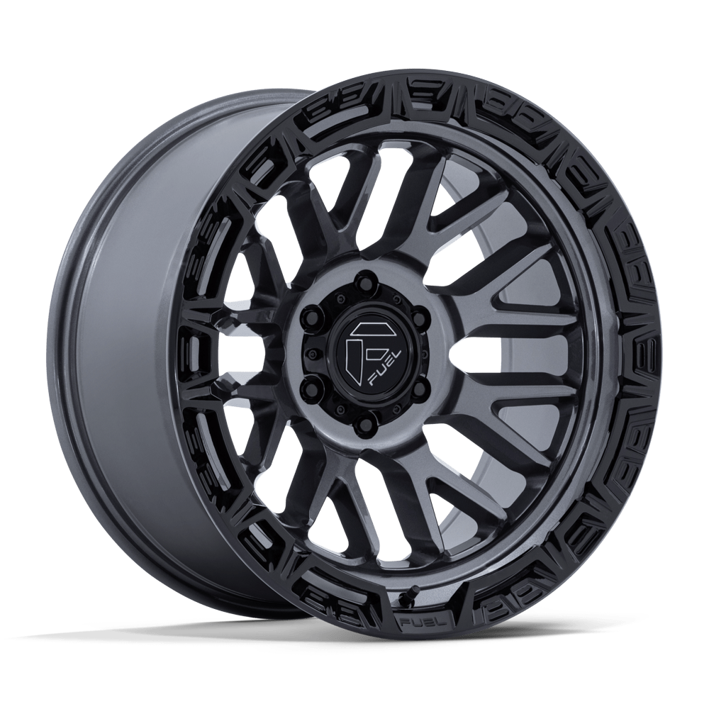 Fuel Off-Road Rail Gloss Gunmetal w/ Gloss Black Lip wheel