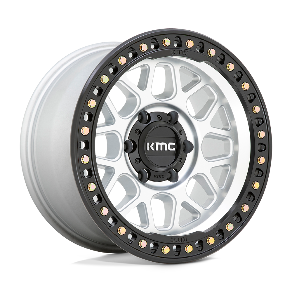 KMC KM549 GRS Machined w/ Satin Black Lip wheel
