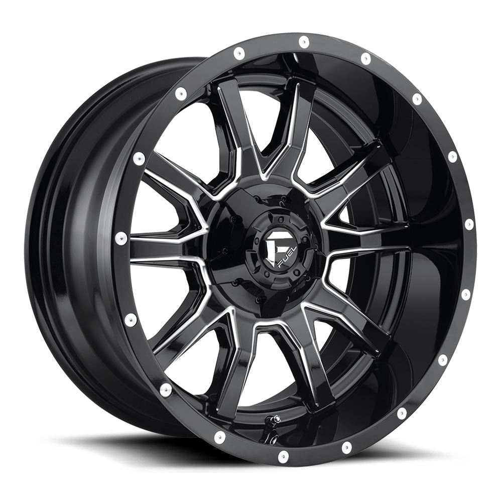 Fuel Off-Road Vandal Gloss Black Milled wheel