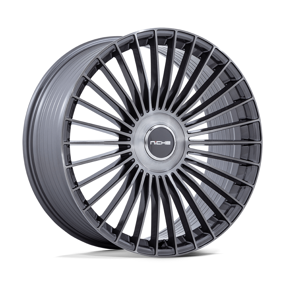 Niche Serene Gloss Titanium Brushed wheel