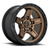 Fuel Off-Road Kicker Matte Bronze w/ Black Bead Ring wheel - view 2