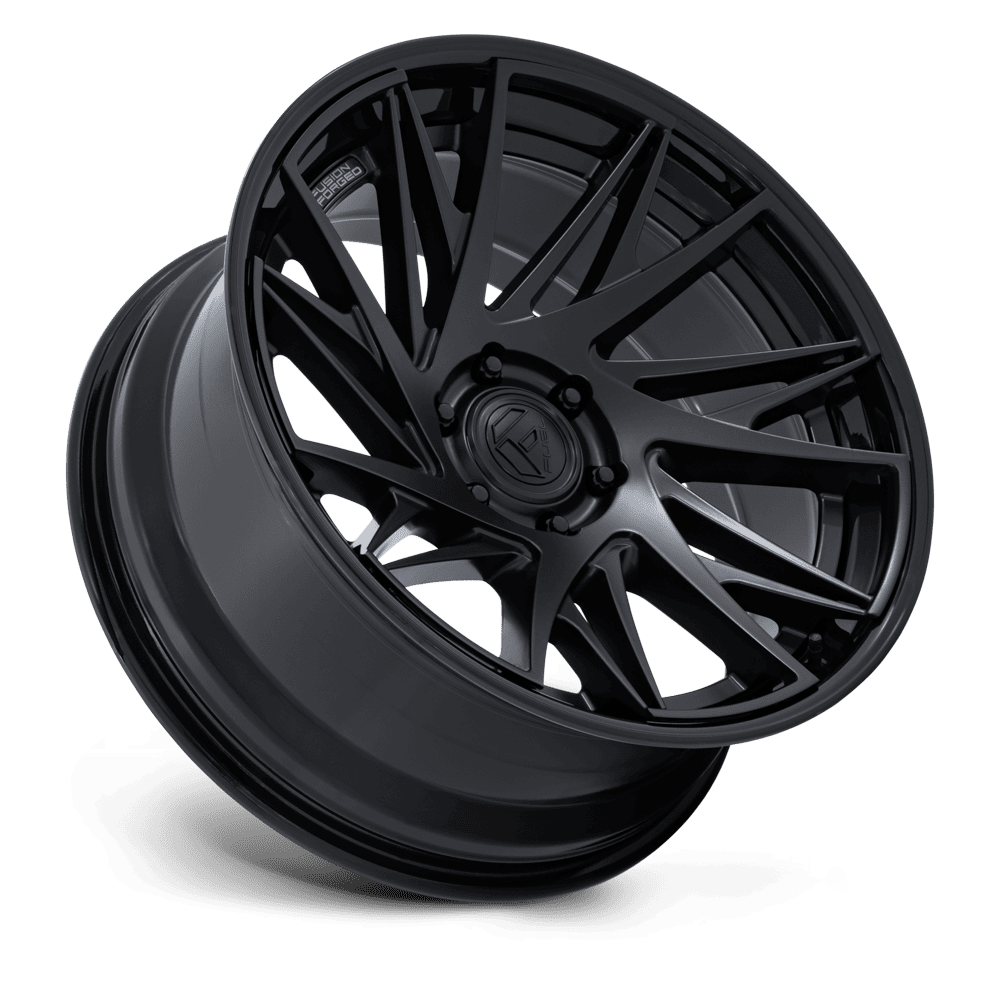 Fuel Off-Road Dynamo Matte Black w/ Gloss Black Lip wheel - view 2