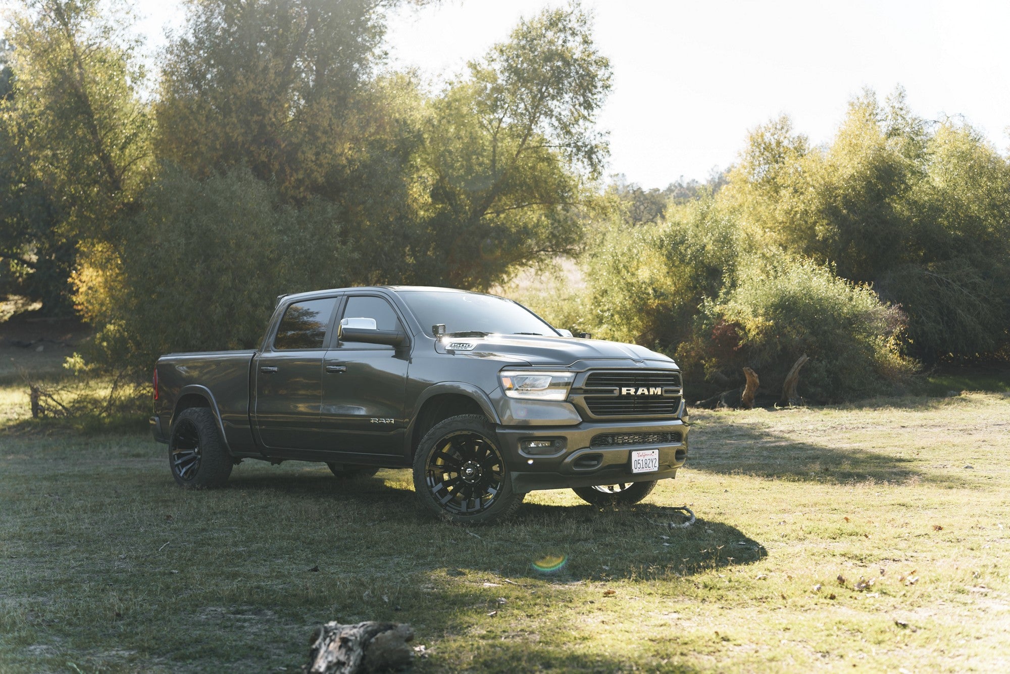 2020 Ram 1500 with Fuel Off-Road Blitz wheels in Gloss Black