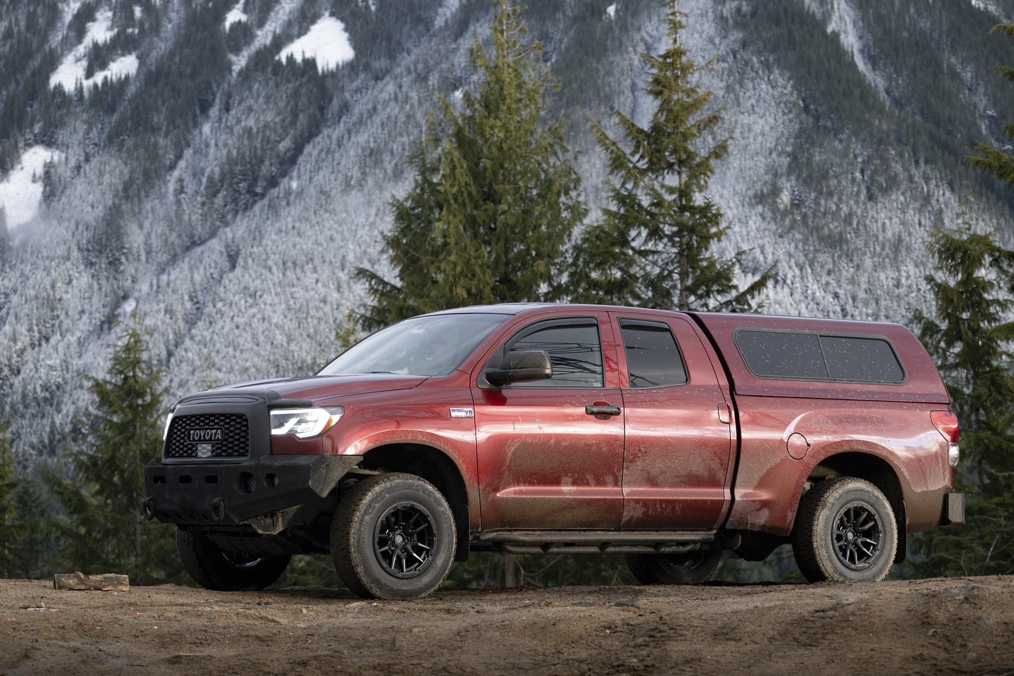2015 Toyota Tundra with Fuel Off-Road Rebel wheels in Matte Black