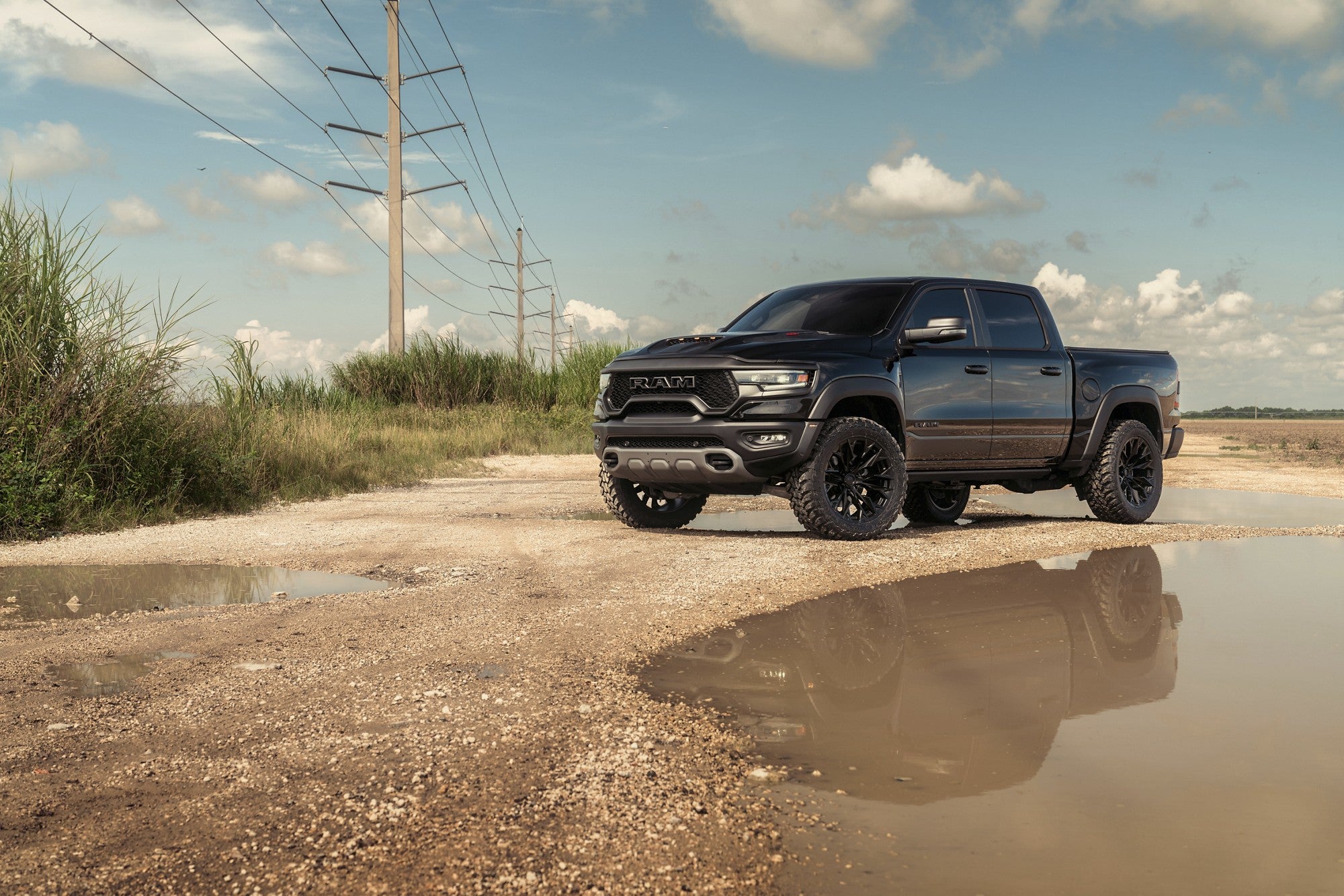 2022 Ram TRX with Fuel Off-Road Flame wheels in Blackout