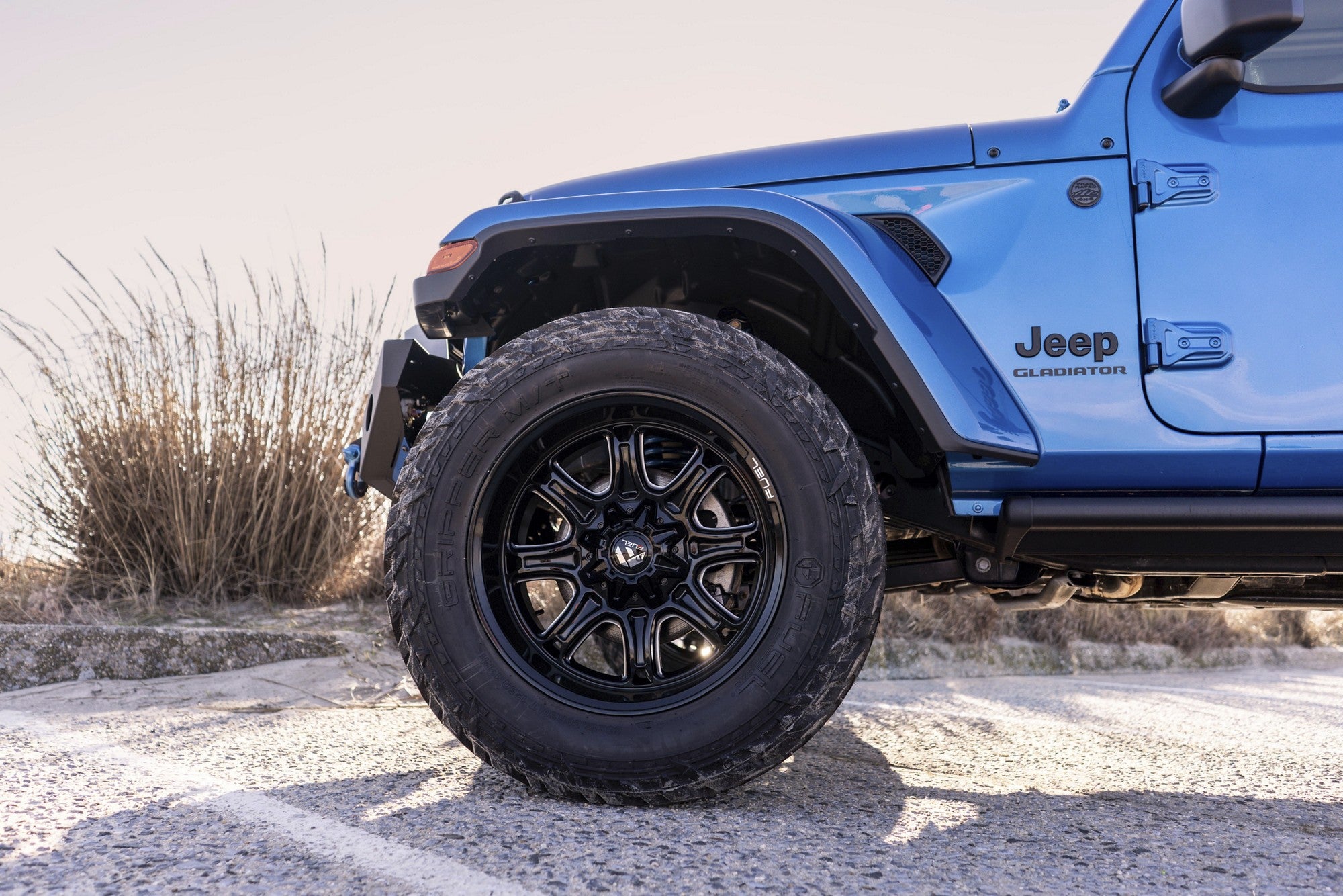 2021 Jeep Gladiator with Fuel Off-Road Darkstar wheels in Gloss Black Milled
