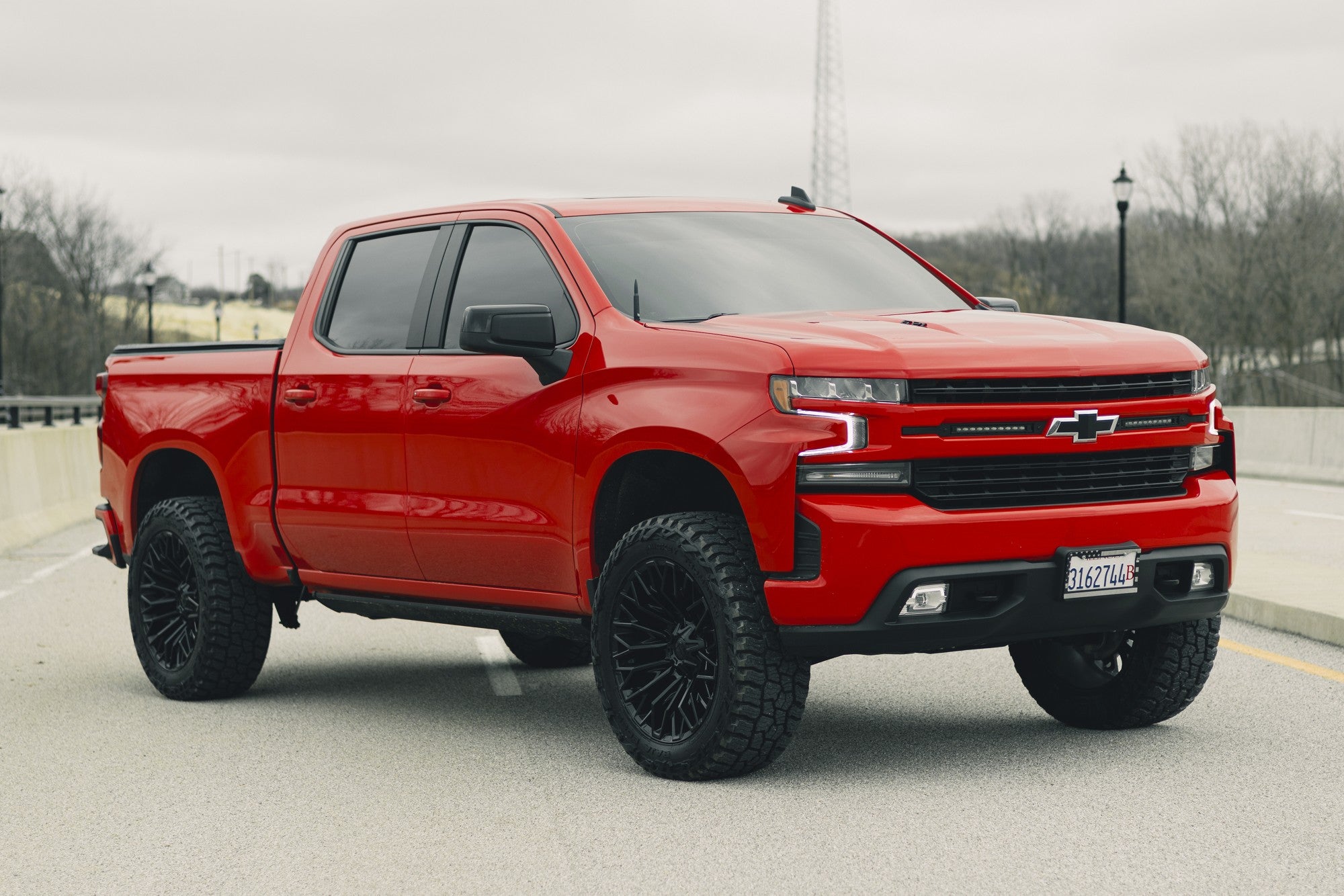 2023 Chevrolet Silverado with Fuel Off-Road Strike wheels in Blackout