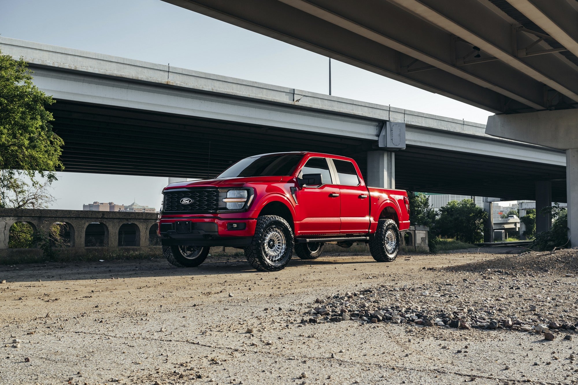 2024 Ford F150 with Fuel Off-Road Sinister wheels in Machined w/ Matte Black Lip