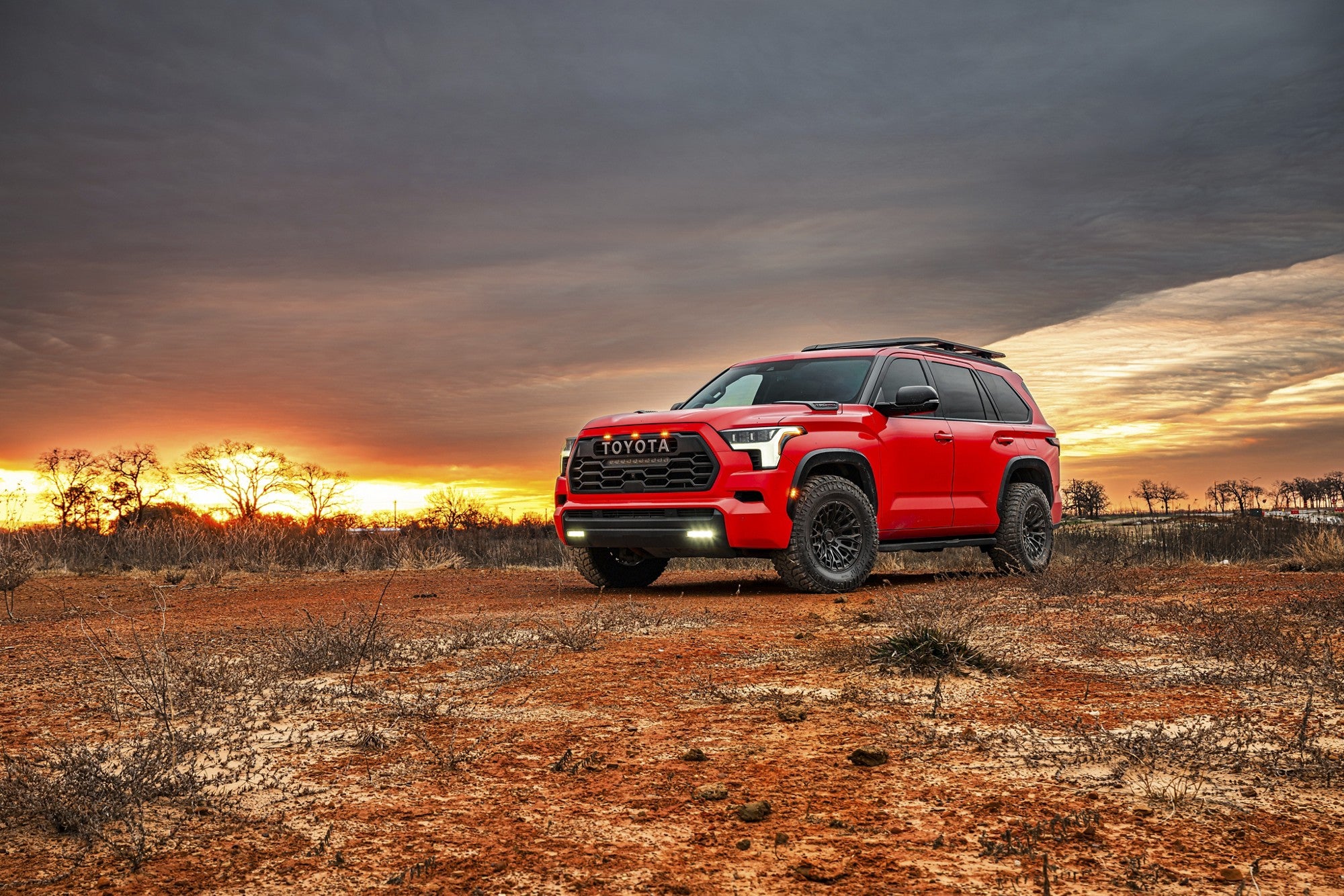 2024 Toyota Sequoia with Fuel Off-Road Trax wheels in Matte Black