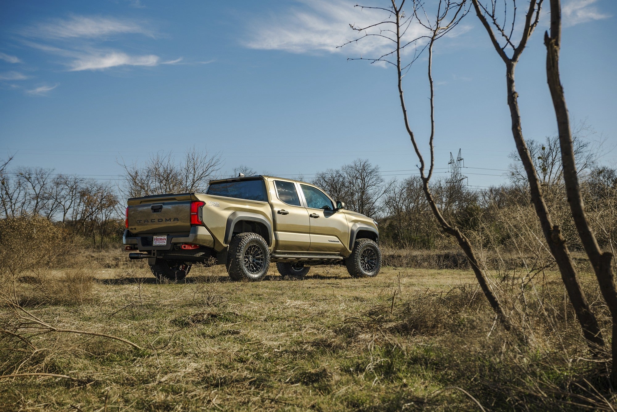 2024 Toyota Tacoma with Fuel Off-Road Trax wheels in Matte Black