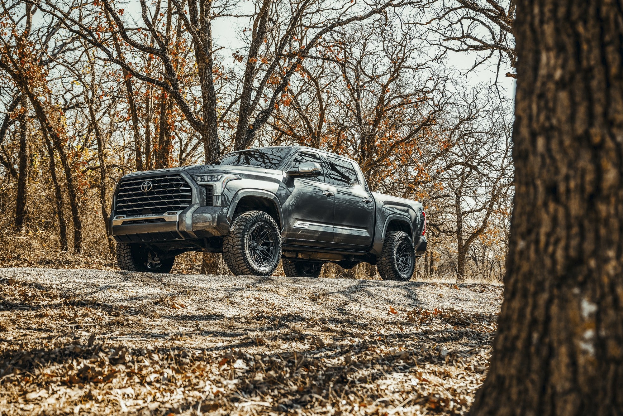 2024 Toyota Tundra with Fuel Off-Road Injector wheels in Matte Black