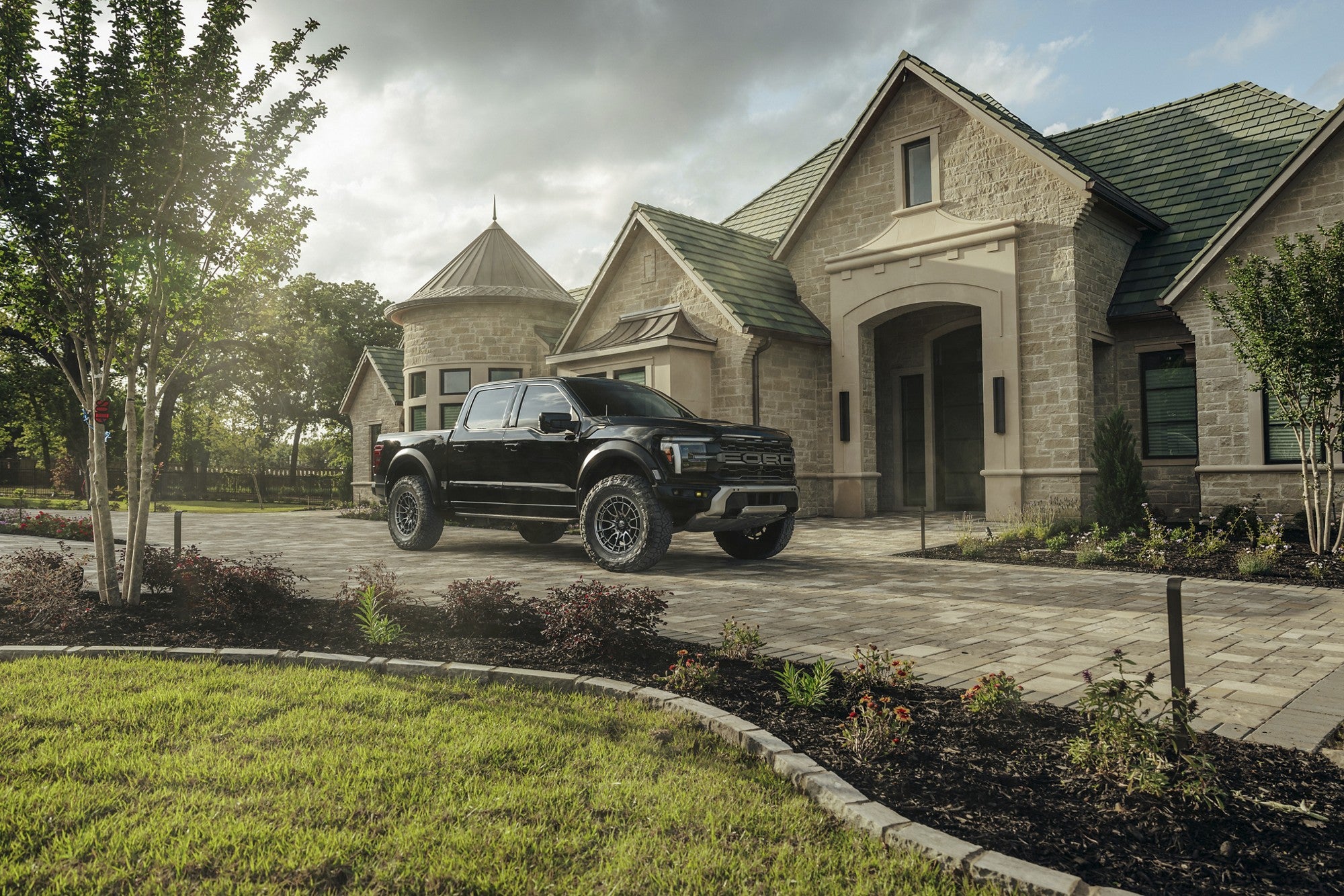 2025 Ford F150 Raptor with Fuel Off-Road Revolt wheels in Gloss Gunmetal