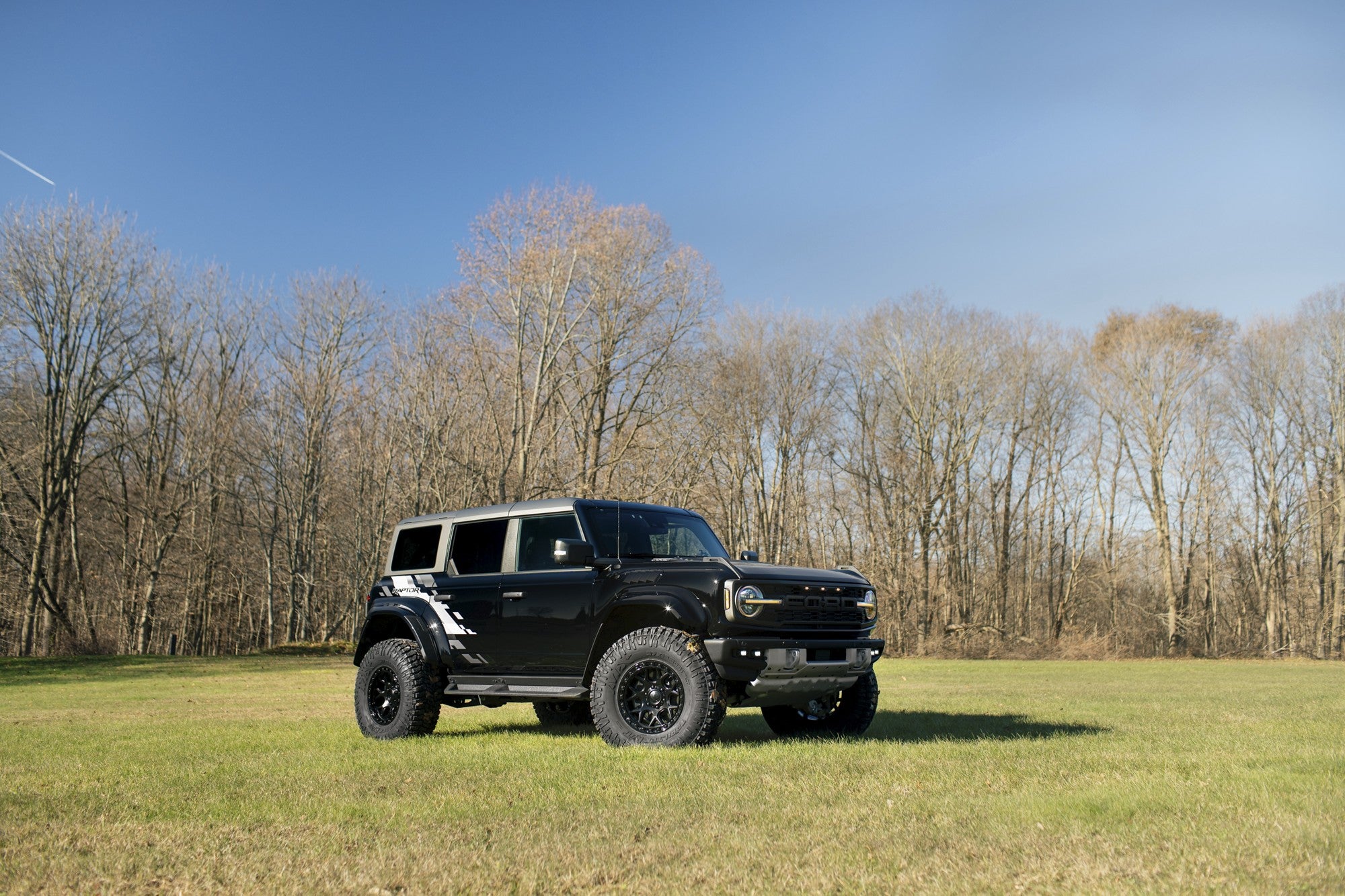 2024 Ford Bronco with Fuel Off-Road Puma wheels in Matte Black w/ Gloss Black Lip